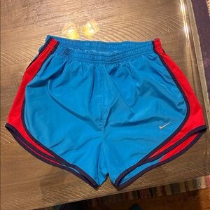 Nike Blue and Crimson Running Shorts Women’s Small